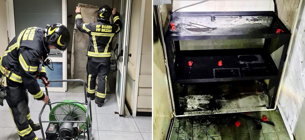 Allarme incendio all'ospedale di Bolzano: a fuoco il quadro dell'alimentazione di emergenza